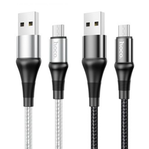 USB Hoco X50 Excellent Micro Серый