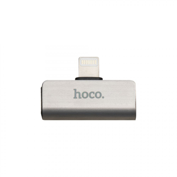 Перехідник Hoco LS24 Dual Lightning Converter Сталевий