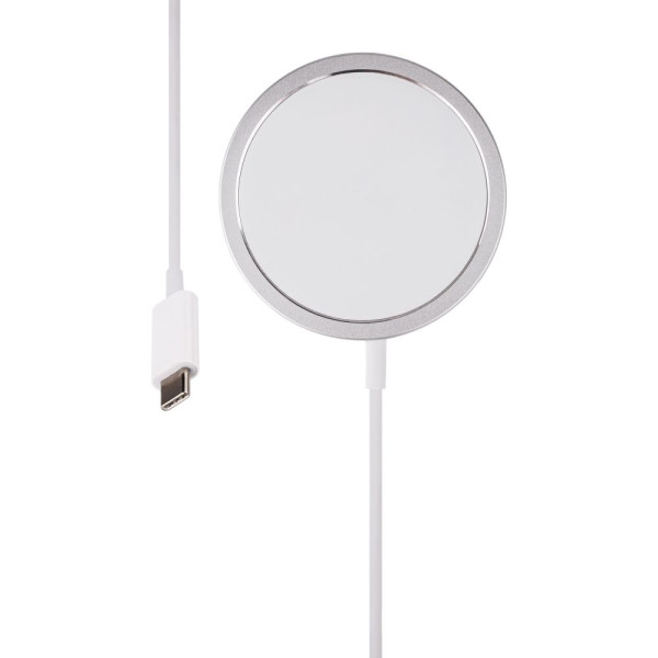 Беспроводное Зарядное Устройство Magnetic Type-C 15W NO LOGO Бiлий