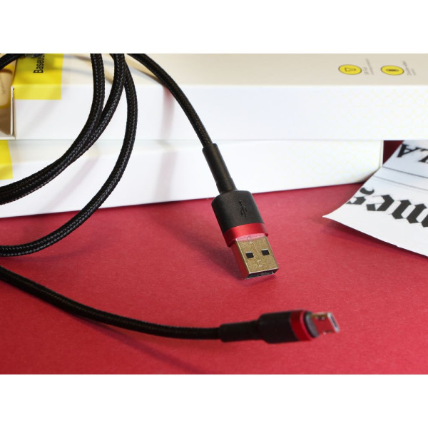 USB Baseus USB to Micro 2.4A CAMKLF-B Красный, 09