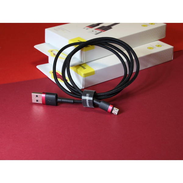 USB Baseus USB to Micro 2.4A CAMKLF-B Красный, 09