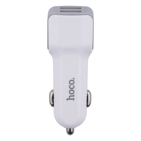 Авто Зарядное Устройство Hoco Z23 2USB Lightning Белый