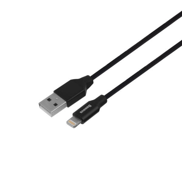 USB Baseus CALYW-B Lightning 0.6m Цвет Черный, 01