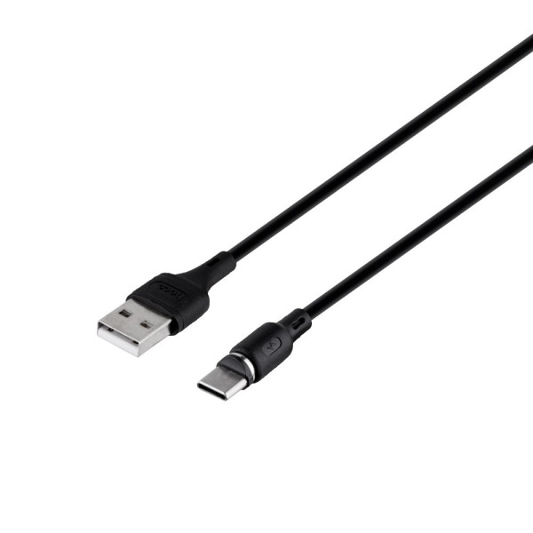 Кабель USB Hoco X52 Sereno magnetic Type-C Чорний