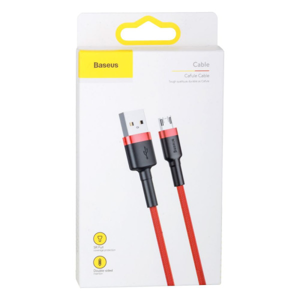 USB Baseus USB to Micro 2.4A CAMKLF-B Красный, 09