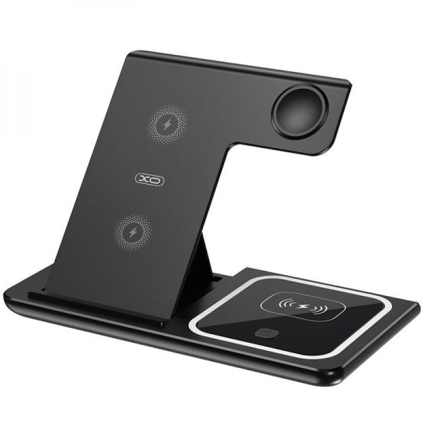 Беспроводное Зарядное Устройство XO WX023 3 в 1 For iP Watch Белый