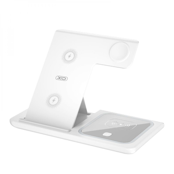 Беспроводное Зарядное Устройство XO WX023 3 в 1 For iP Watch Белый