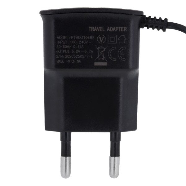 Сетевое Зарядное Устройство Power 7 Star Micro 1A Черный