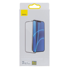 Защитное стекло Baseus 0.3 mm для iPhone 13 Pro Max/14 Plus (2 шт) SGQP010201 Черный