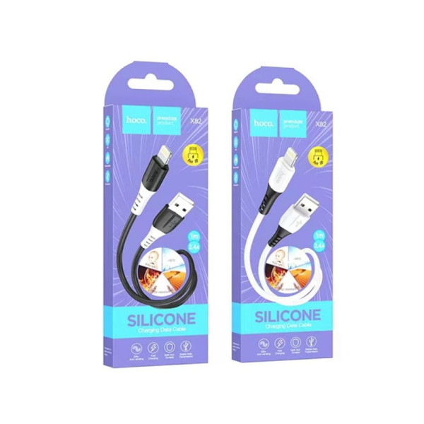 Кабель USB Hoco X82 Lightning Чорний