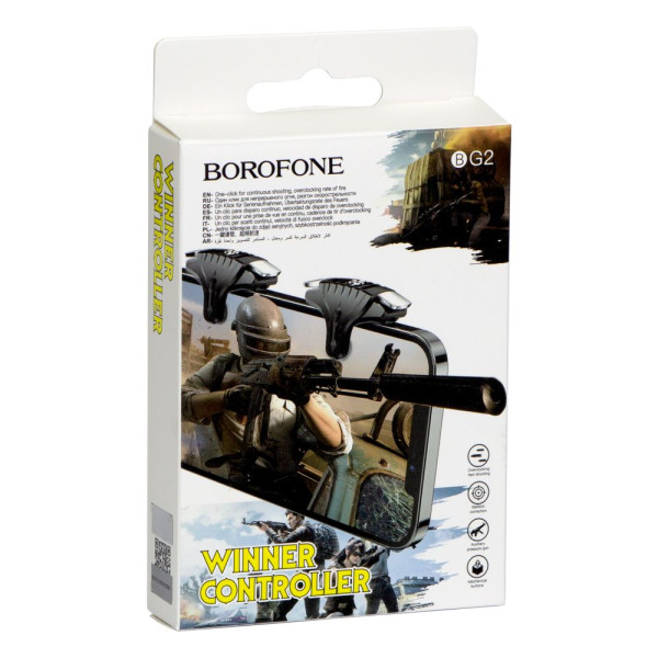 Тригери Borofone BG2 Spartan Чорно-Сталевий