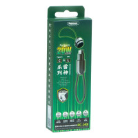 Кабель USB Remax RC-140i Raython series 20W Type-C to Lightning Чорний