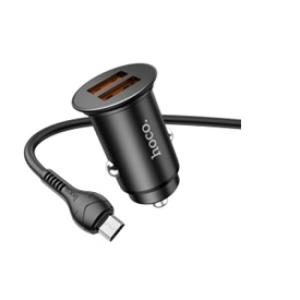 Авто Зарядное Устройство Hoco NZ1 36W QC3.0 Micro Черный