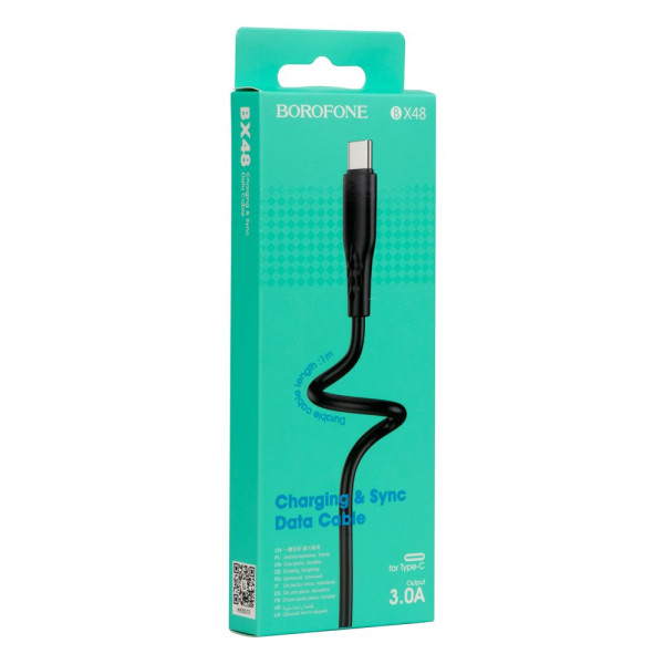USB Borofone BX48 Type-C Черный