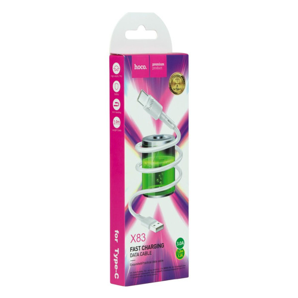 USB Hoco X83 Type-C Белый