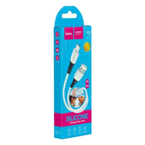 Кабель USB Hoco X82 Micro Білий