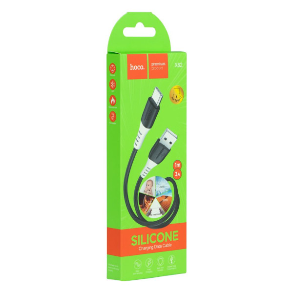 Кабель USB Hoco X82 Type-C Чорний Кабель USB Hoco X82 Type-C Чорний