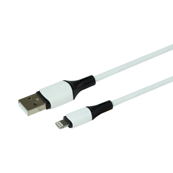 USB Borofone BX79 Silicone Lightning 2.4A Белый