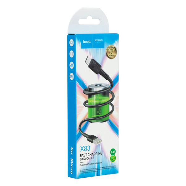 Кабель USB Hoco X83 Micro Білий