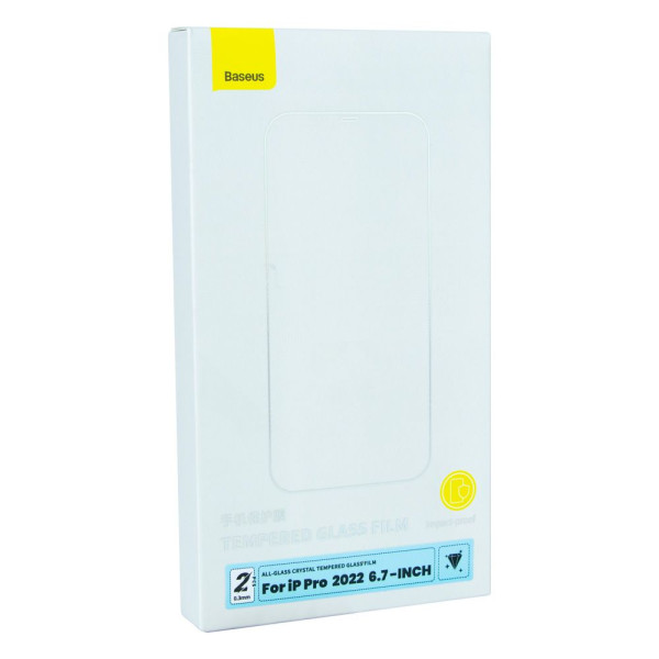 Защитное стекло Baseus Crystal 0.3 mm для iPhone 13 Pro Max/14 Plus (2 шт) SGBL100202 Прозрачный