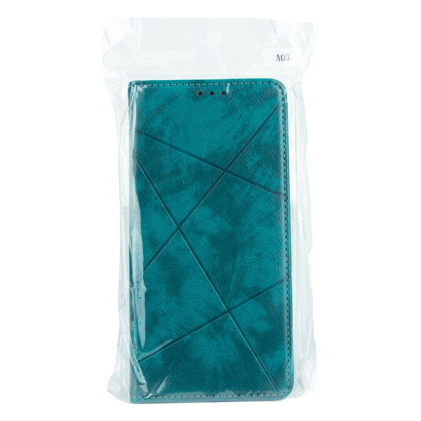 Чехол-книжка Business Leather для Samsung Galaxy A03 Цвет Черный