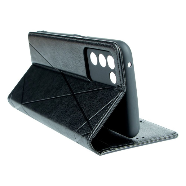 Чехол-книжка Business Leather для Realme Q3t Цвет Черный
