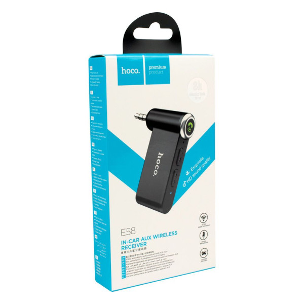 Автомобильный Bluetooth Адаптер Hoco E58 Черный