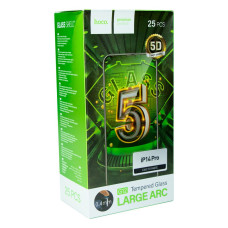 Захисне скло Hoco G12 5D for Apple iPhone 14 Pro 25 шт Чорний