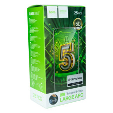 Захисне скло Hoco G12 5D for Apple iPhone 14 Pro Max 25 шт Чорний