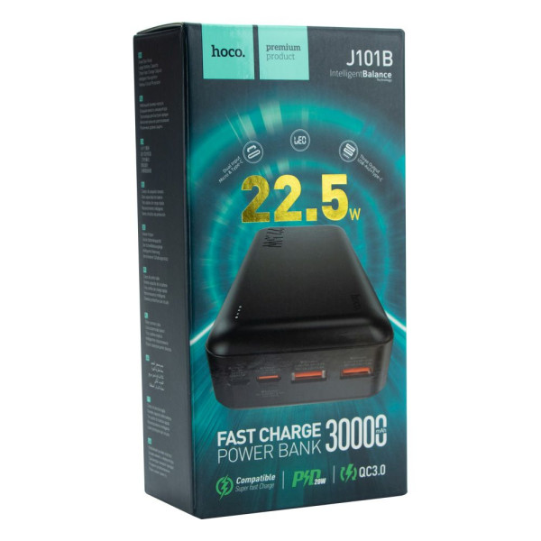 Power Bank Hoco J101B Astute 22.5W fully compatible 30000 mAh Черный