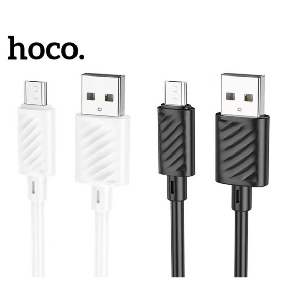 Кабель USB Hoco X88 Gratified Micro 2.4A Чорний