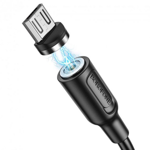 USB Borofone BX41 Amiable magnetic Micro Черный