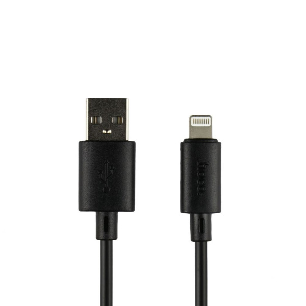 Кабель USB Hoco X88 Gratified Lightning 2.4A 1m Чорний