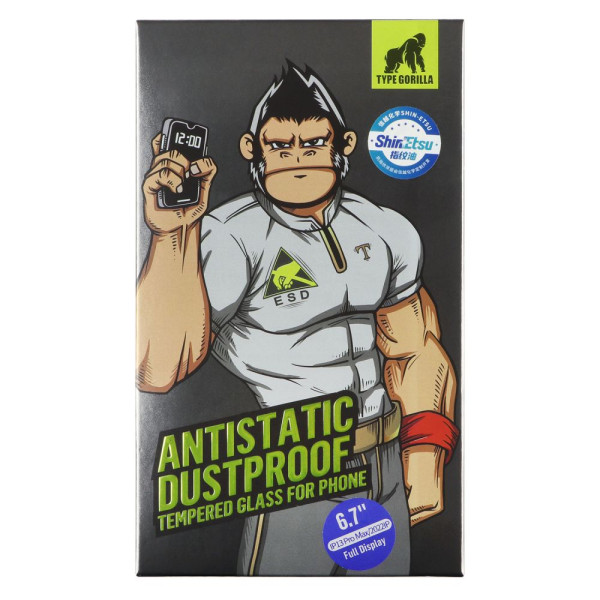Защитное Стекло Type Gorilla 0.33 мм 2.5D HD Anti-Glare NPT9 для iPhone 13 Pro Max/14 Plus Черный