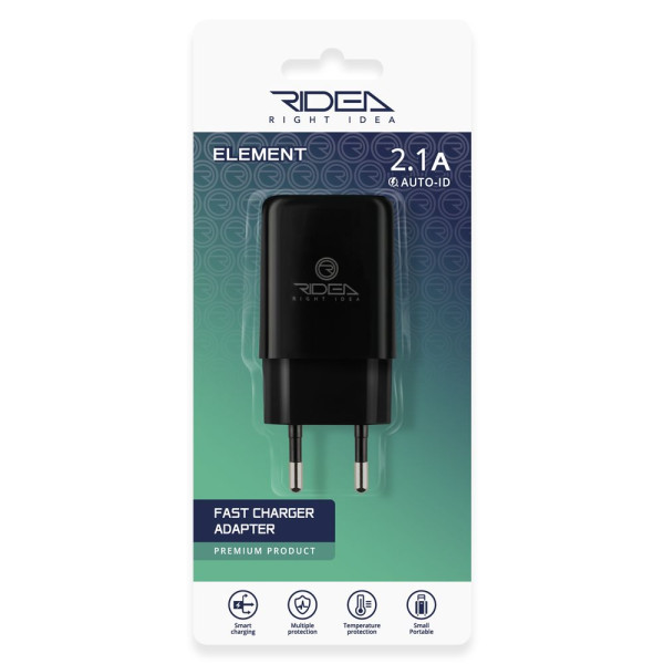 Сетевое Зарядное Устройство Ridea RW-11011 Element 2.1 A Цвет Белый