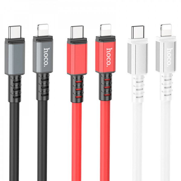 Кабель USB Hoco X85 PD Type-C to Lightning Червоний