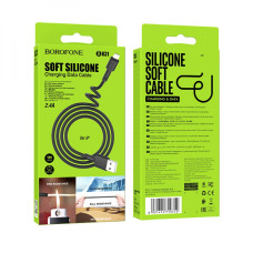 Кабель USB Borofone BX31 Silicone Lightning Білий