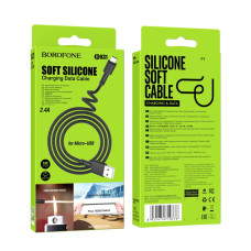Кабель USB Borofone BX31 Silicone Micro Білий
