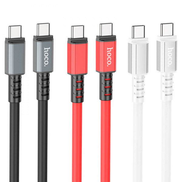 Кабель USB Hoco X85 60W Type-C to Type-C Червоний