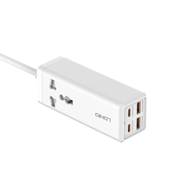 Мережевий Зарядний Пристрій LDNIO SC1418 Power Strip PD/QC 65W Білий