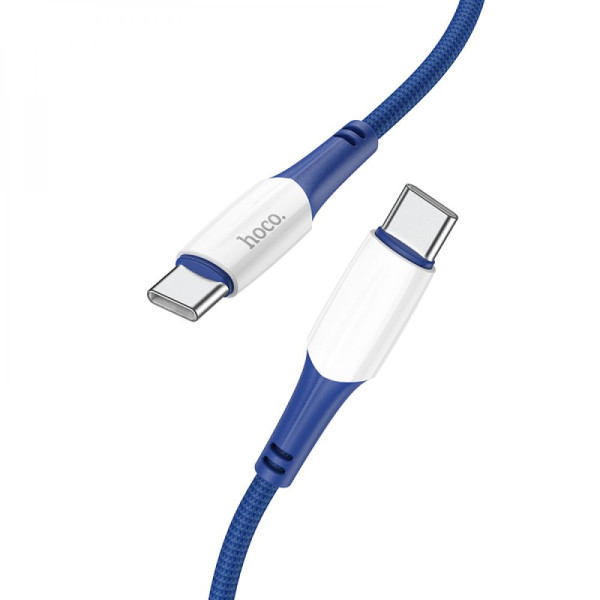 Кабель USB Hoco X70 Ferry 60W Type C to Type C Синiй