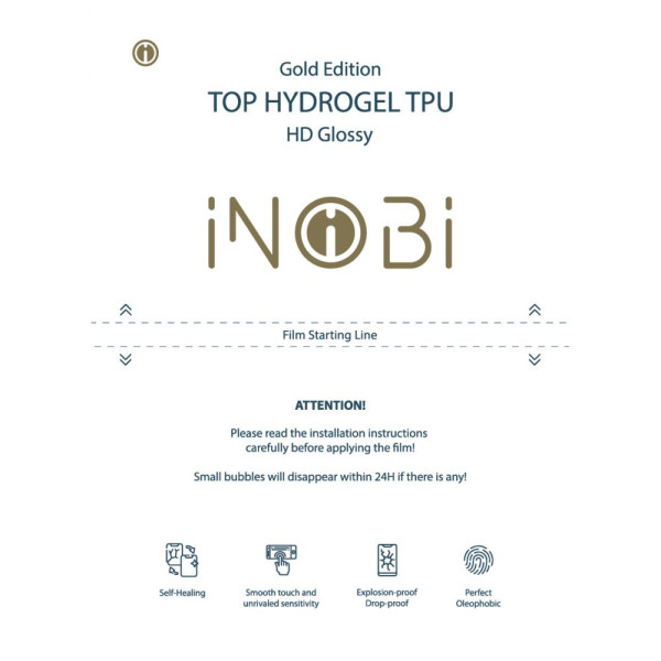 Гидрогель плёнка для ноутбука iNobi GOLD NG-001 / 50 штук (глянцевая) (EOL) 420*310мм