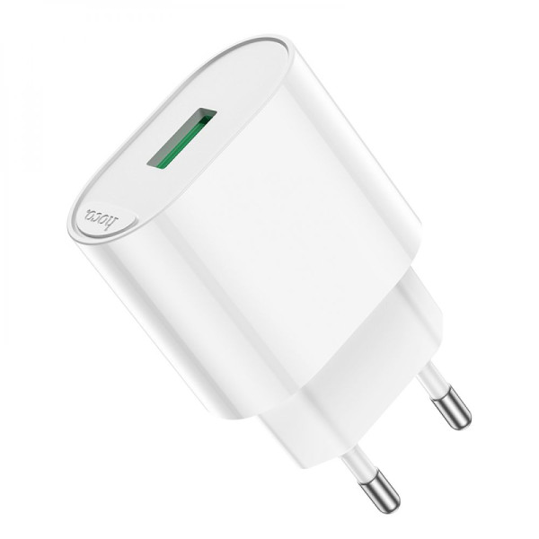 Сетевое Зарядное Устройство Hoco C109A 1USB QC 18W Белый