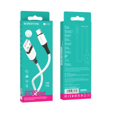 USB Borofone BX79 Silicone Type-C 3A Белый