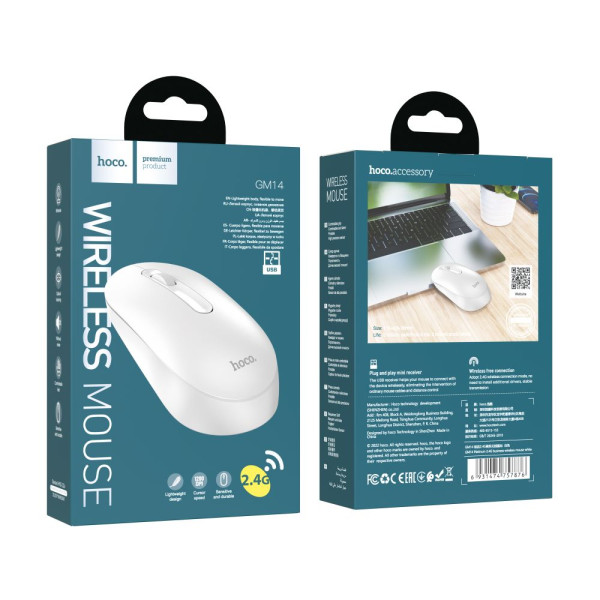 Wireless Мышь Hoco GM14 Черный