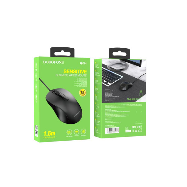 USB Мышь Borofone BG4 Черный