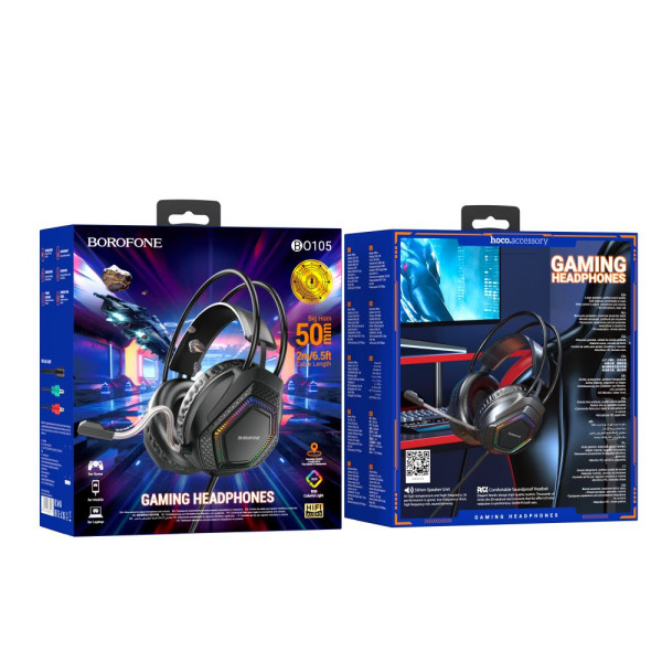 Игровые Наушники Borofone BO105 Thunder Черный