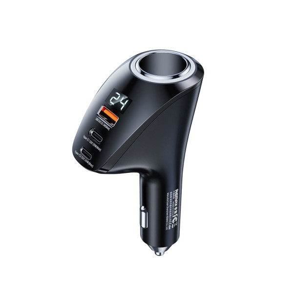 Авто Зарядное Устройство Remax RCC339 88.5W PD+QC 2C+1A Черный