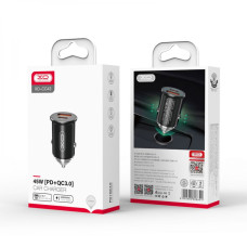 Авто Зарядное Устройство XO CC43 PD+QC3.0 45W Черный