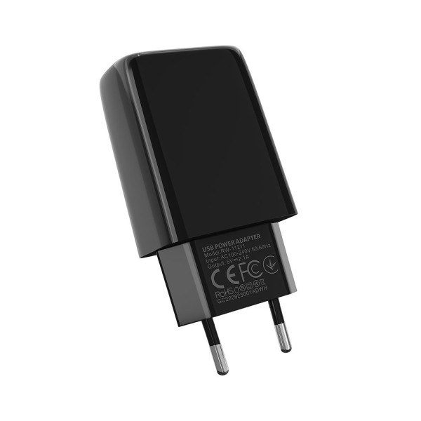 Сетевое Зарядное Устройство Ridea RW-11011 Element 2.1 A Цвет Белый